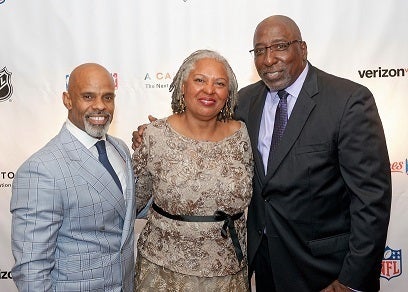 <p><em>Ted Bunch, Gwen Wright and Tony Porter</em></p>