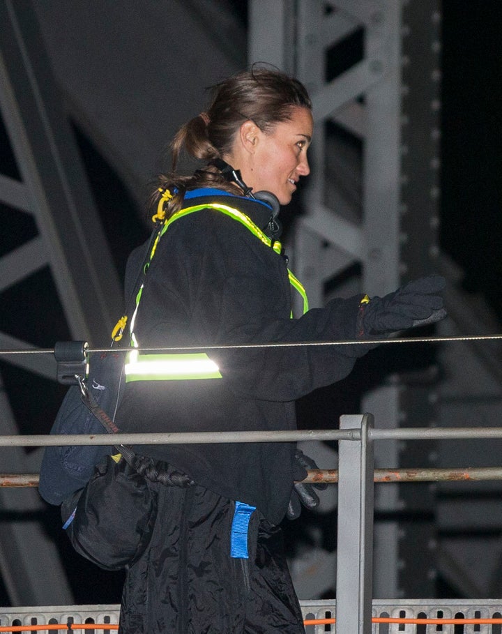 Pippa Middleton and husband James Matthews do the Sydney Harbour Bridge Climb on their honeymoon in Australia.