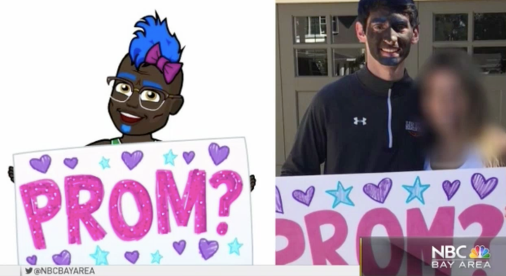 A Los Gatos High School student posted a picture on Instagram of a prom proposal involving him in blackface.