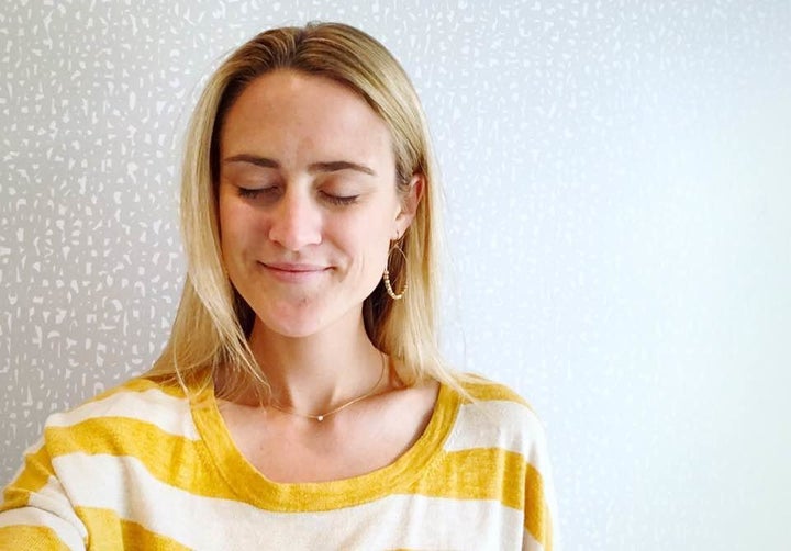 Me, taking a "meditation selfie" on a lunch break. I set a personal goal to take several five-minute meditation breaks every day for a month. While I didn't quite hit those numbers, it still changed how I feel.