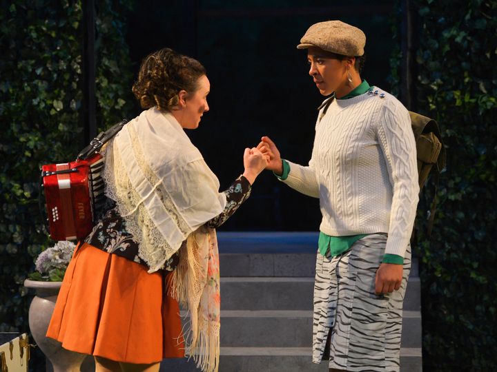 Maryssa Wanlass (Celia) and Jessika D. Williams (Rosalind) in a scene from As You Like It 