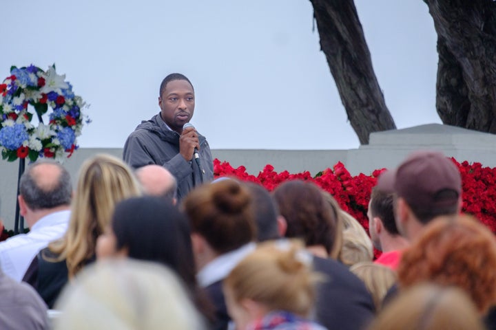 Rob sharing his story with the crowd