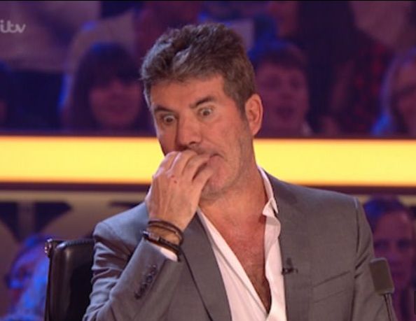 Simon Cowell couldn't hide his shock at the result.