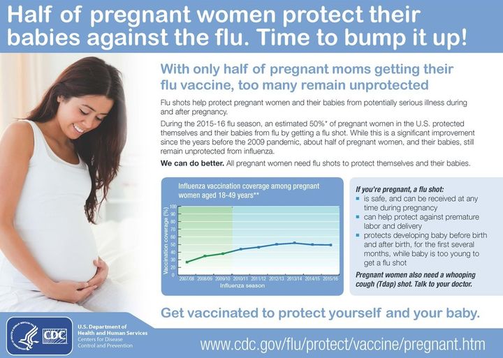 <p>Get vaccinated to protect yourself and your baby.</p>
