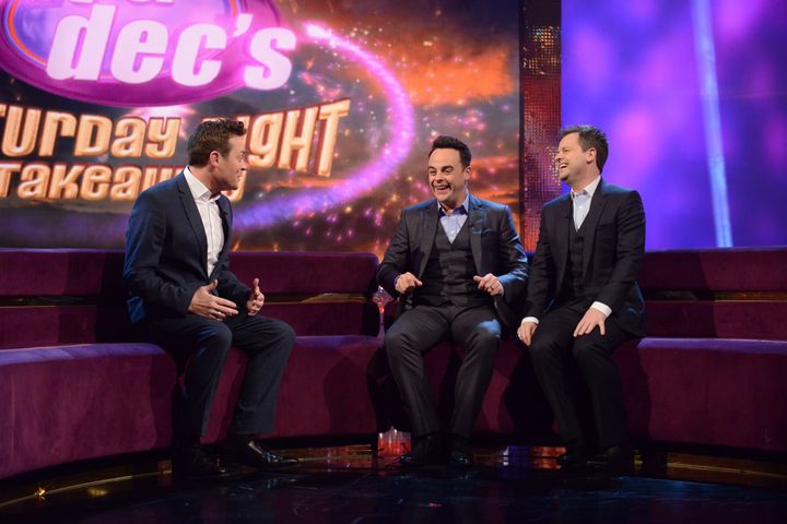 Stephen Mulhern with Ant and Dec