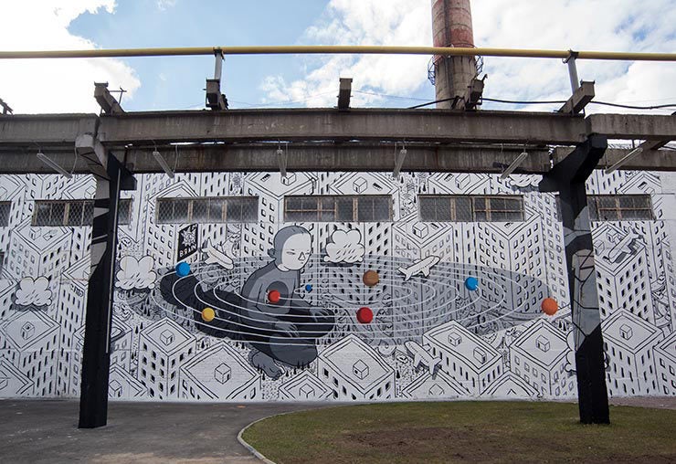 Millo. (Italy) <em>“Revolution”. </em> Street Art Museum. Saint Petersburg, Russia. May 2017. (photo © Martha Cooper)