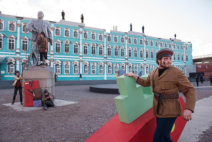 Maksim Svitshyov. Media-art and sound-art project. Street Art Museum. Saint Petersburg, Russia. May 2017. (photo © Martha Coo