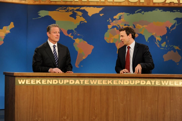 Al Gore appears alongside Seth Meyers on Nov. 21, 2009.