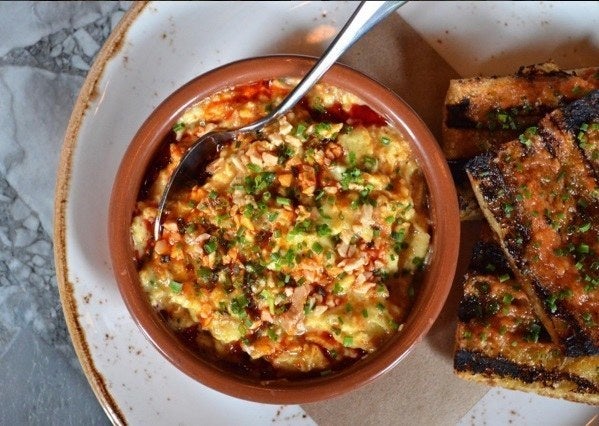 Flay's romesco and scallion scramble at NYC's Gato