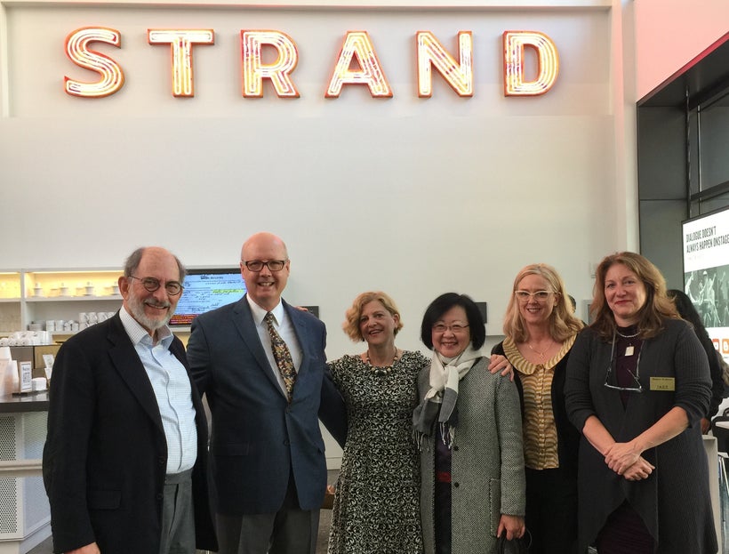 L to R: At the Strand: Peter Pastreich, Executive Director, A.C.T.; Bruce Whitacre; Carey Perloff, Artistic Director, A.C.T.;