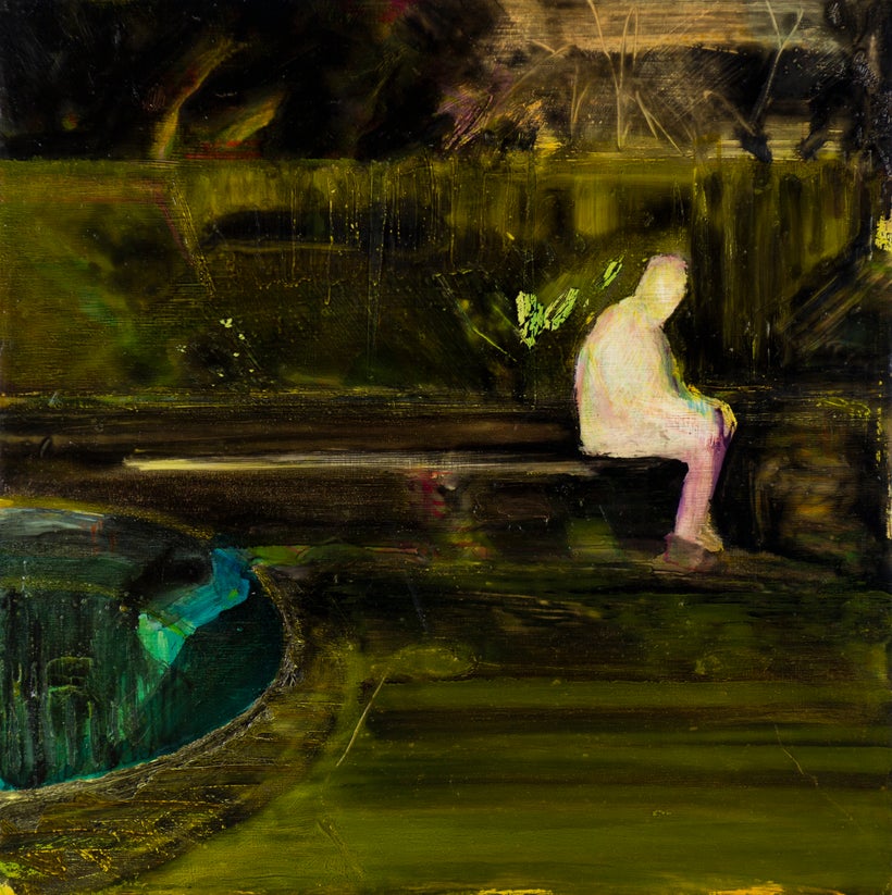 <em>Absent Presence</em> 2017, oil on linen, 24 x 24"