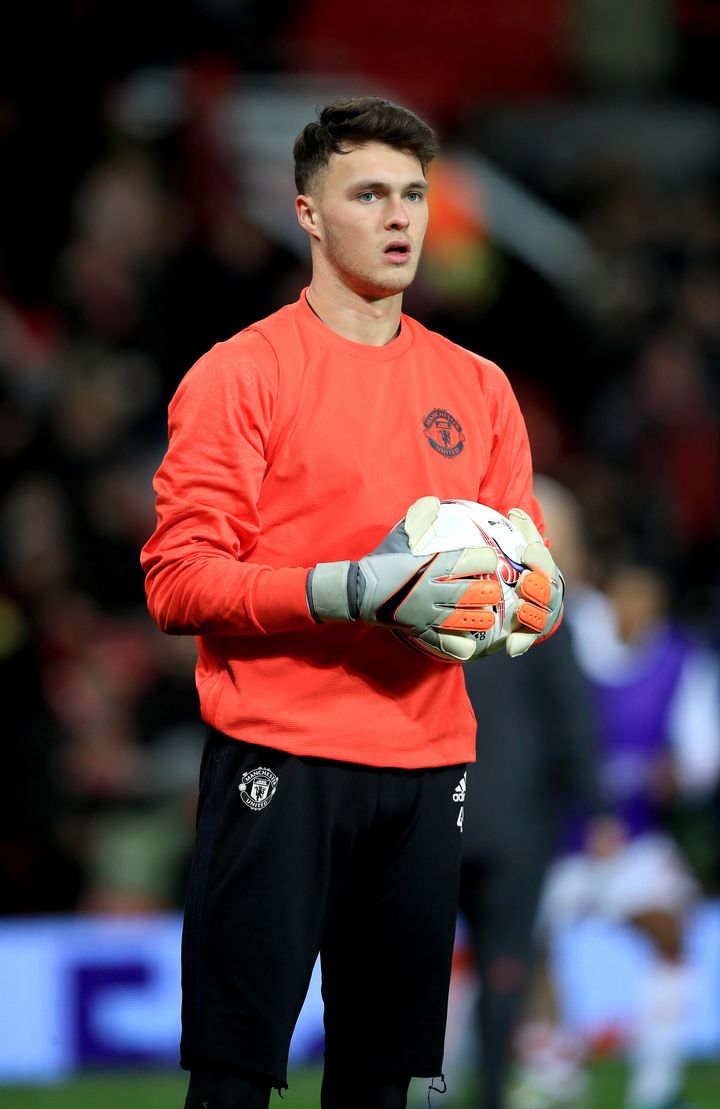 Manchester United goalkeeper Kieran O'Hara