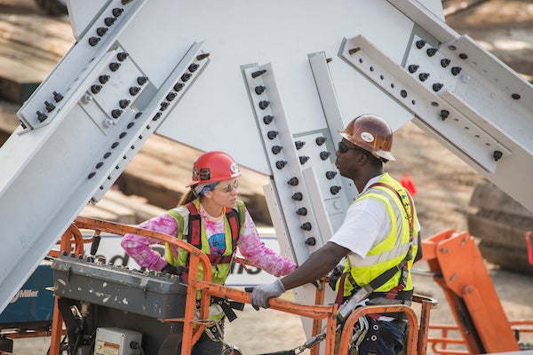 Many women and minority workers are not aware of the employment opportunities in the construction industry, which offers high-paying jobs and established apprenticeship programs. That must change. Image courtesy of Mortenson. 