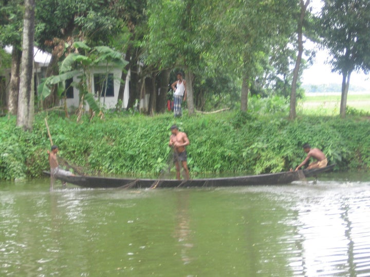 Riverine village in Sylhet