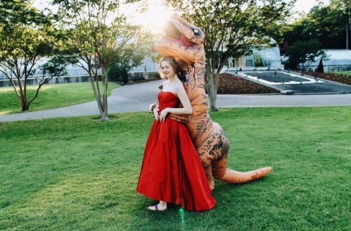 This is what a T-Rex in love looks like. 