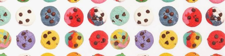 The rainbow cookies come in different sizes from one-inch cookies to giant nine-inch cookies.