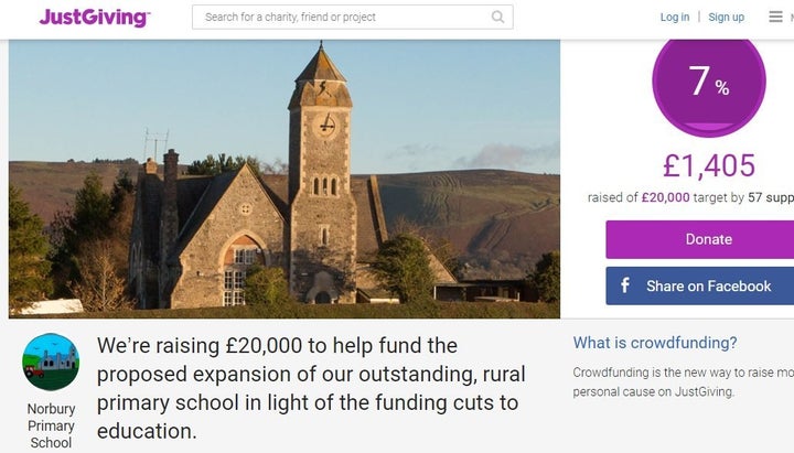 Norbury school's appeal for cash.