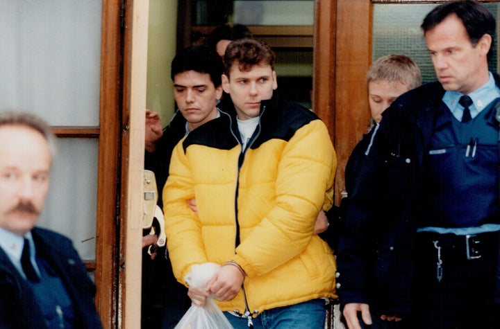 Karla Homolka's ex-husband, Paul Bernardo, after his arrest.