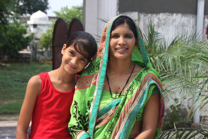 The entrepreneur Nirmala and her daughter, whom Dublish met on a trip to India