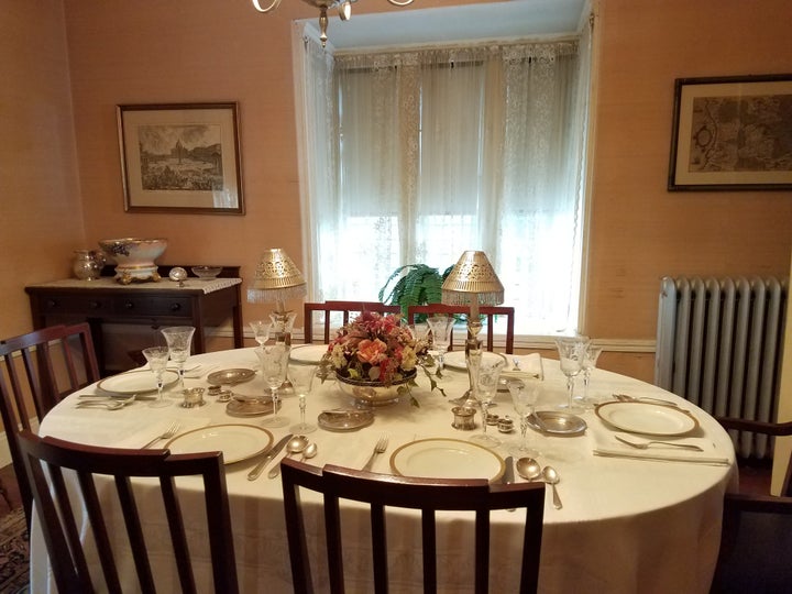 <p>Dining Hall at the John Fitzgerald Kennedy National Historic Site, Brookline, Mass.</p>