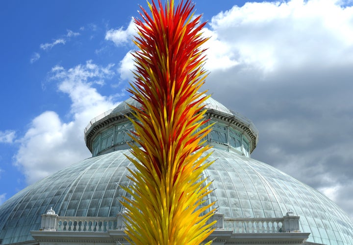 Another of Chihuly's works on view at the New York Botanical Garden.