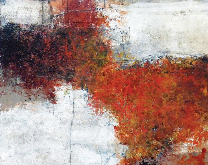 <p><em>Swedish Red #1</em>, 2015, Oil, cold wax and pigment on panel, 11” x 14”</p>