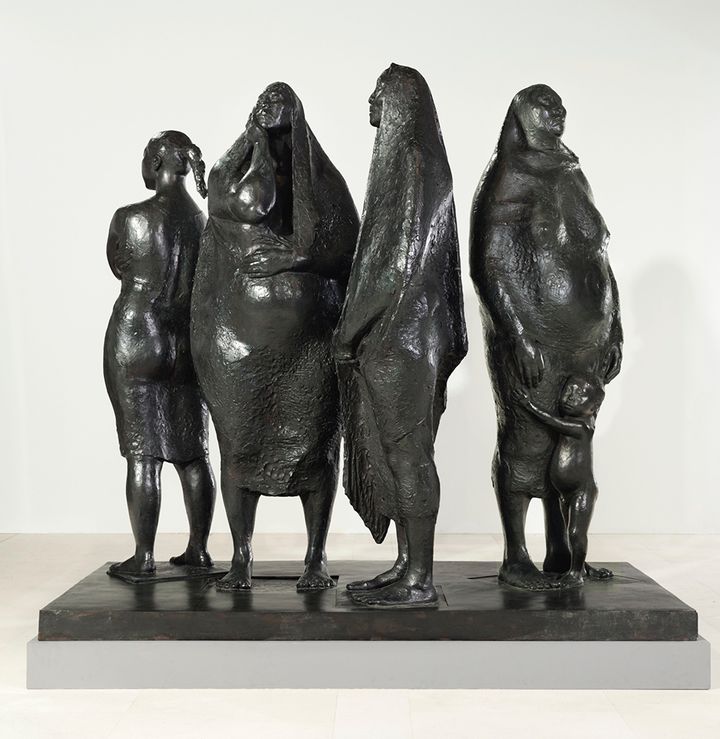 Francisco Zúñiga, Grupo de cuatro mujeres de pie, 1974. Bronze. Sold at Christie's in New York on 24 May 2017 for $3,127,500 against an estimate of $1,500,000-2,500,000.