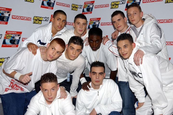 Marcel with the rest of Blazin' Squad back in 2003
