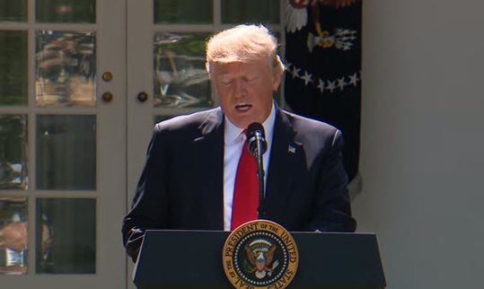  President Trump Makes a Statement Regarding the Paris Accord June 1, 2017