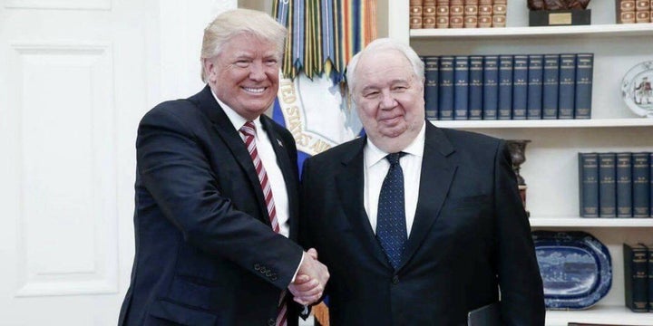 President Trump and Russian Ambassador Sergei Kislyak in the Oval Office, May 10, 2017.