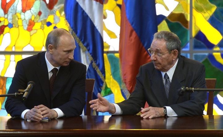 Russian President Vladimir Putin and Cuban President Raúl Castro, July 11, 2014.