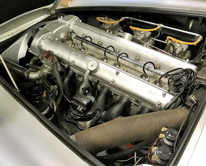  Aston Martin DB5, straight 6 cylinder engine. 
