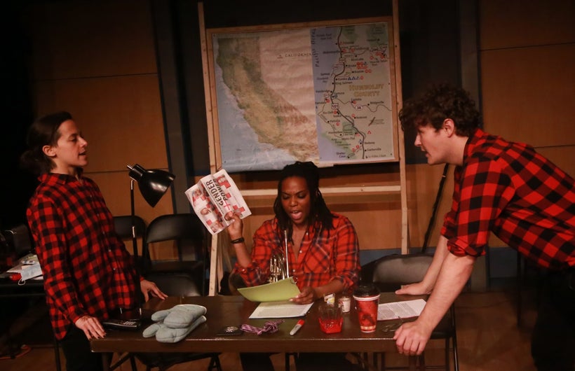 (L-R) Nessa Norich, Kyra Sims, and Alex Vlahov.