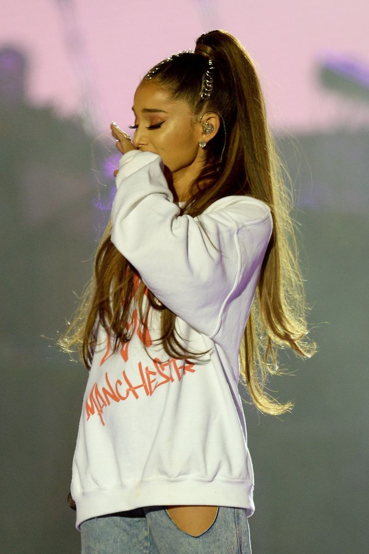 Ariana made a defiant return to the stage