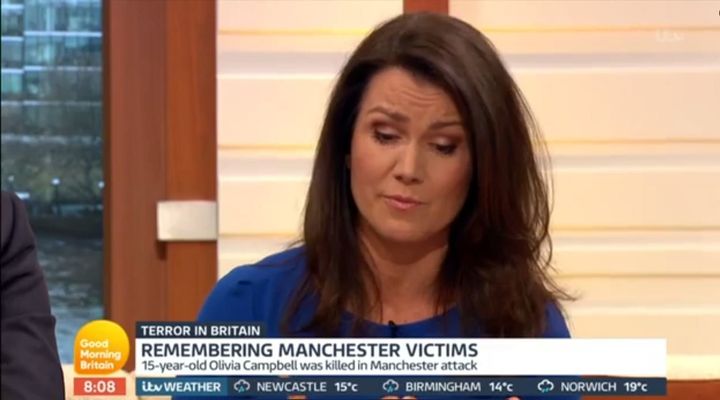 Susanna Reid spoke to Olivia Campbell's mother on 'Good Morning Britain'