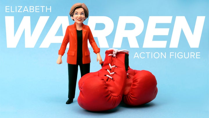 Elizabeth Warren, as an action figure. 