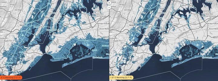 <p>Even without a long coastline, New York City and parts of New Jersey could be subjected to high risks of potential home damage due to severe storm surges.</p>