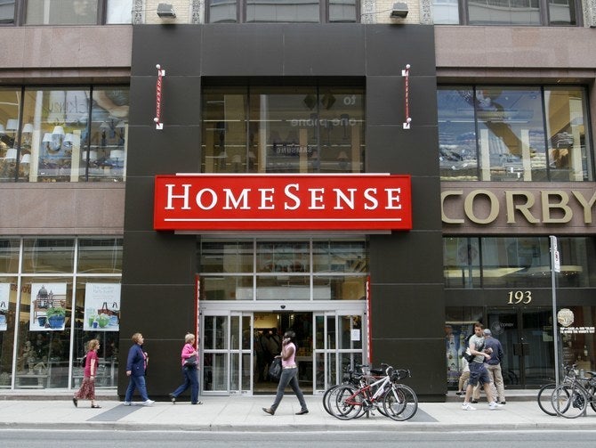 A HomeSense store in Toronto. The chain will come to the U.S. this summer.