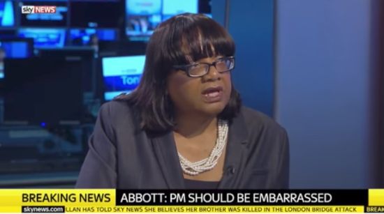 Diane Abbott had yet another car crash interview on Sky News on Monday night