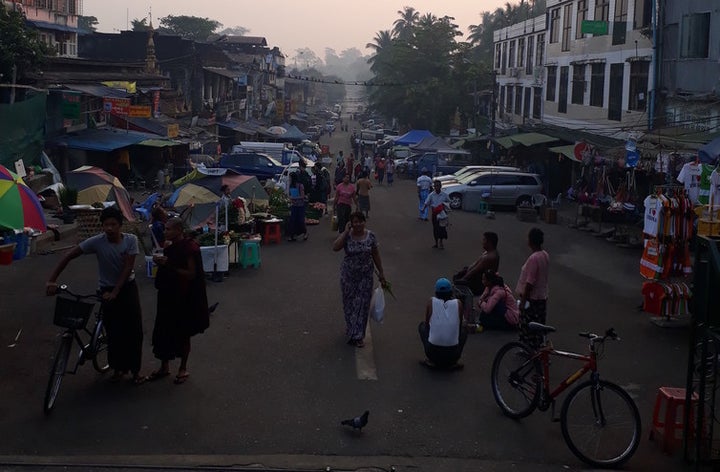 Yangon’s ‘ballet of the street’. 