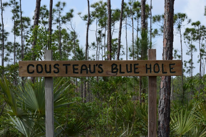 <p>Jacques Cousteau himself explored this most famous of all Blue Holes and found it some 300+ feet deep.</p>