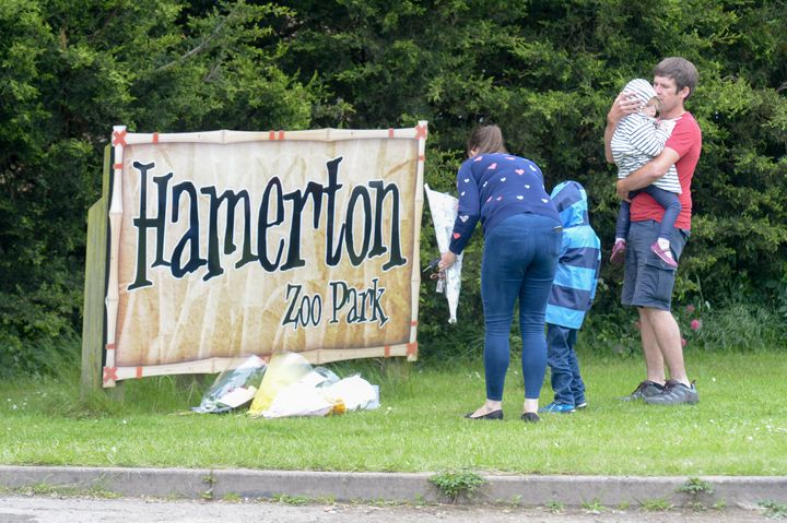 Scene at Hamerton Zoo in Cambridgeshire where Rosa King was killed by a tiger.