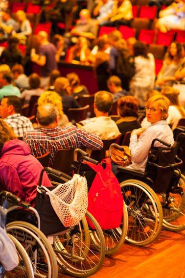 About 800 people filled the historic Royal Carre Theater in Amsterdam, many in wheelchairs, to be part of the annual Lyme dis