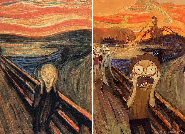 Artist Gives Famous Paintings Geeky Cartoon Makeovers Huffpost