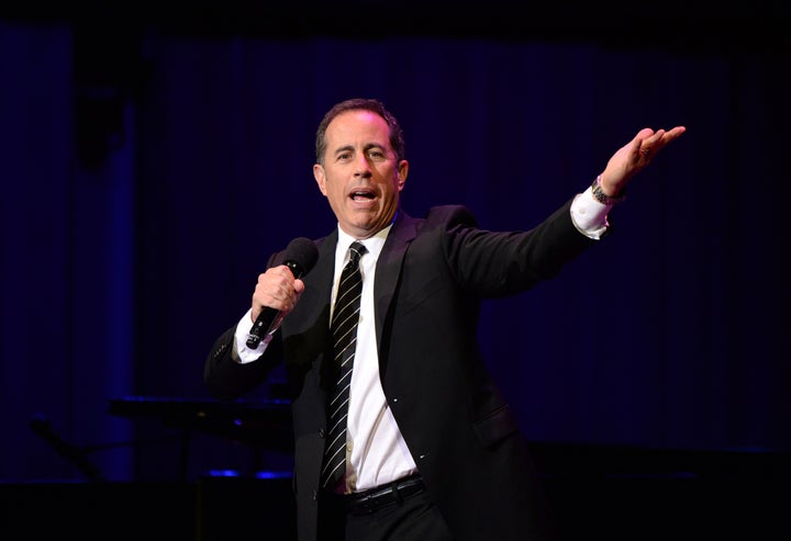 Jerry Seinfeld performs onstage at the National Night Of Laughter And Song.