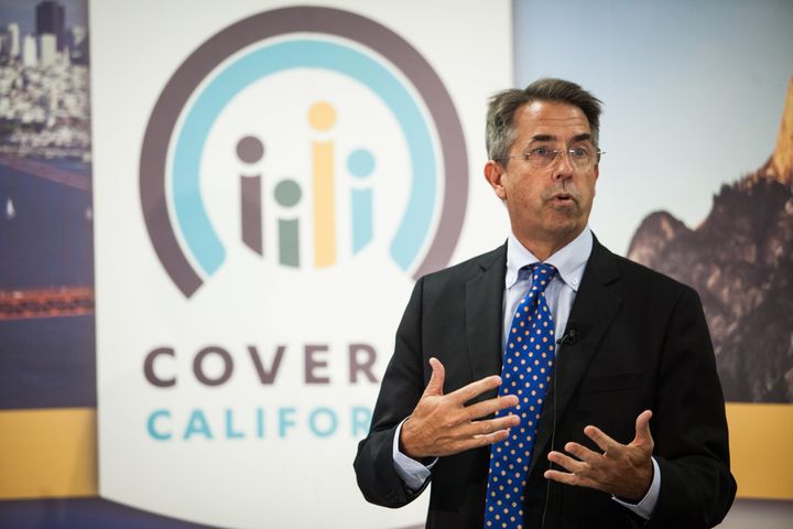 Covered California Executive Director Peter Lee speaks during a press conference in 2013. The state has done more than others to promote its insurance markets to residents.