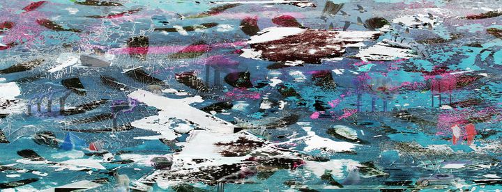  Graham Nash, Global Warming (2016), archival ink print on canvas, 24 x 60 inches 