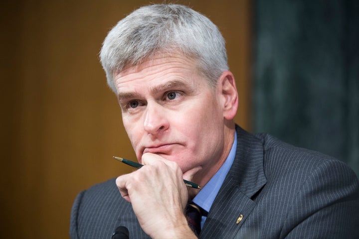 Republican Sen. Bill Cassidy suggested he was comfortable with the bill still being written, though he noted he hadn't seen f