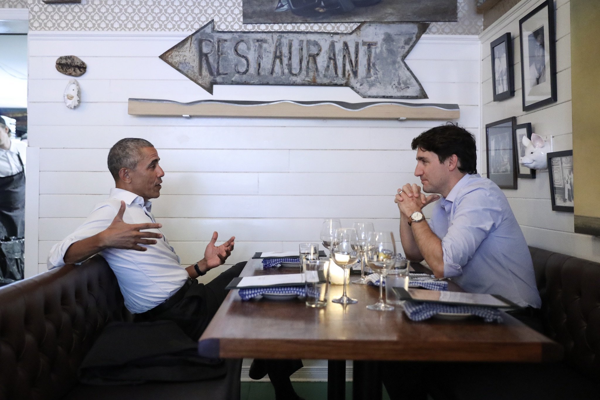 Obama Follows Montreal Speech With Dreamy Trudeau Dinner Date | HuffPost