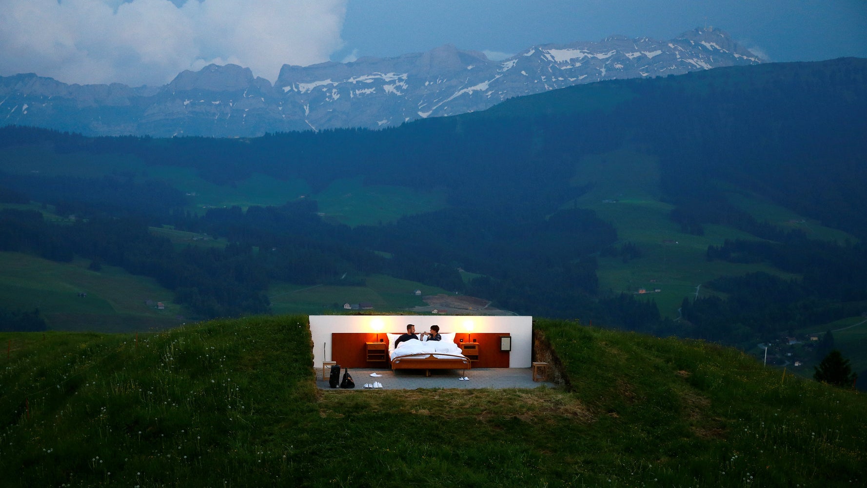 This Swiss 'Hotel' Doesn't Even Have A Roof, But It Comes With A ...